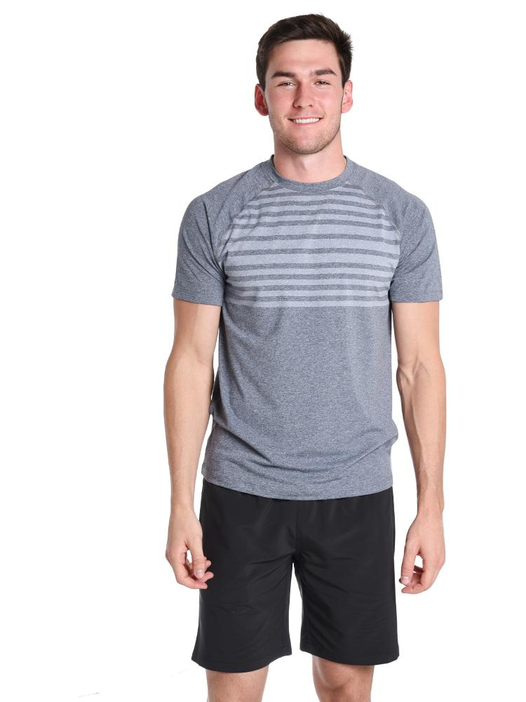  Peter Millar Men's Rio Engineered Stripe Technical T-Shirt