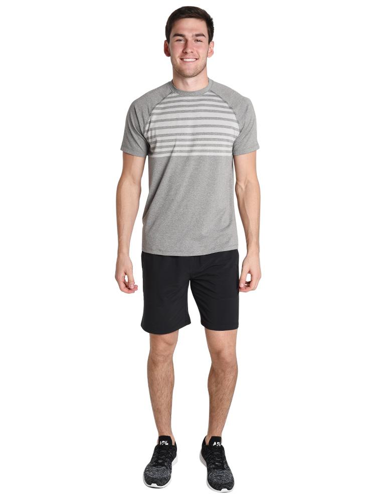  Peter Millar Men's Rio Engineered Stripe Technical T-Shirt