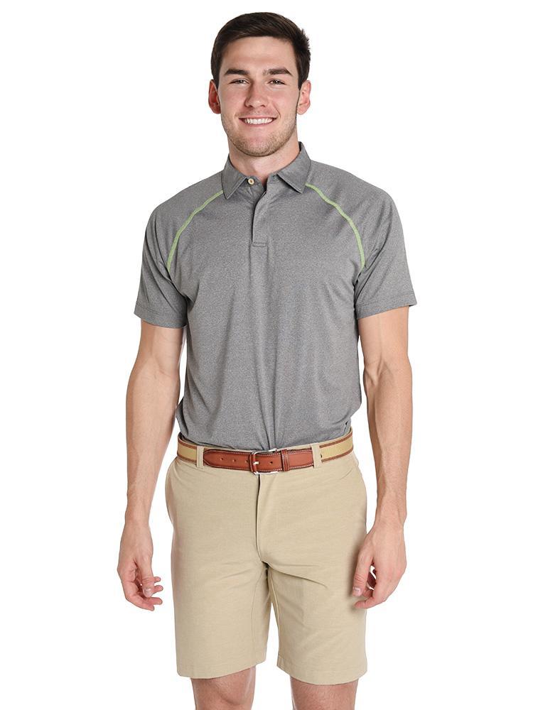  Peter Millar Men's Amsterdam Technical Polo With Contrast Stitching