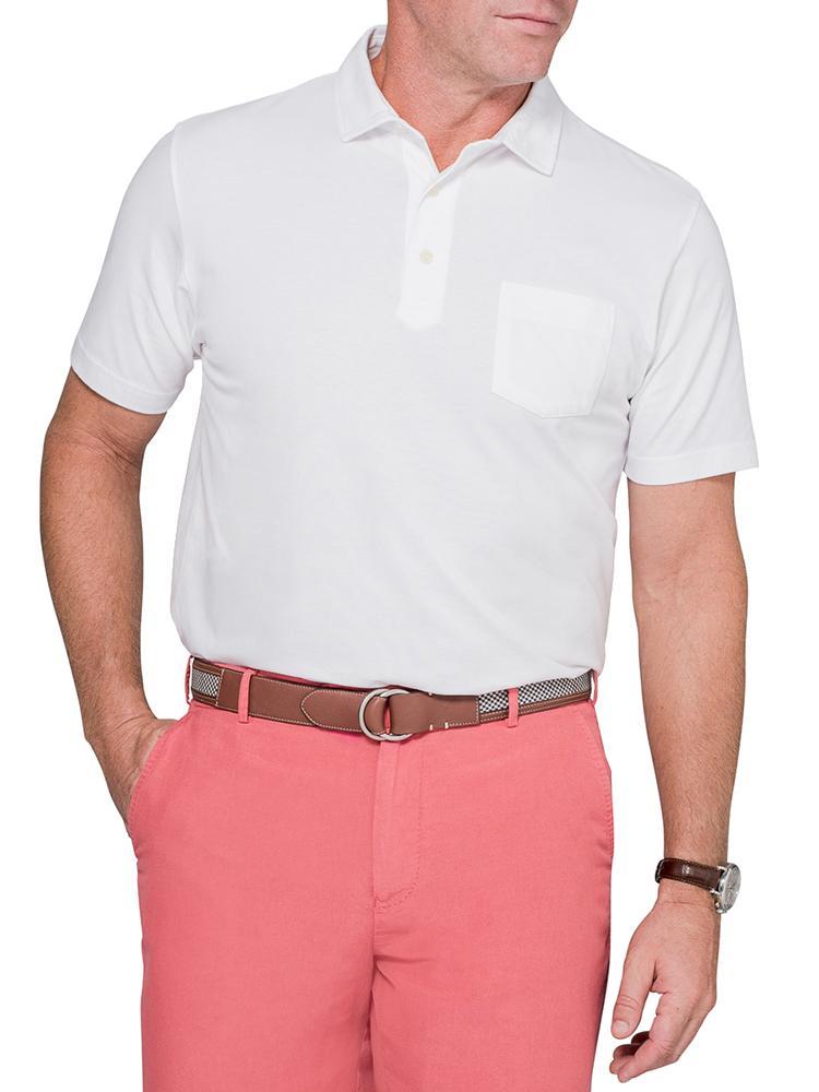  Peter Millar Men's Solid Seaside Wash Polo