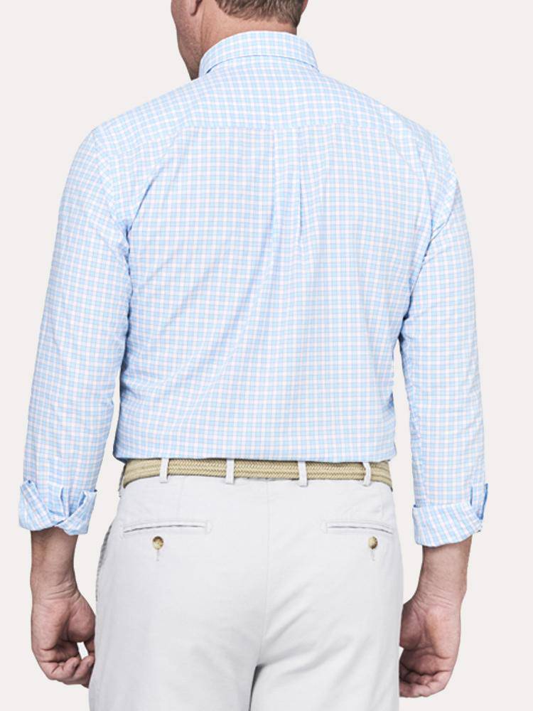  Peter Millar Crown Finish Marsh Glen Check Sport Shirt