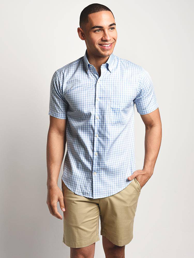  Peter Millar Crown Soft Carlsplaid Sport Shirt