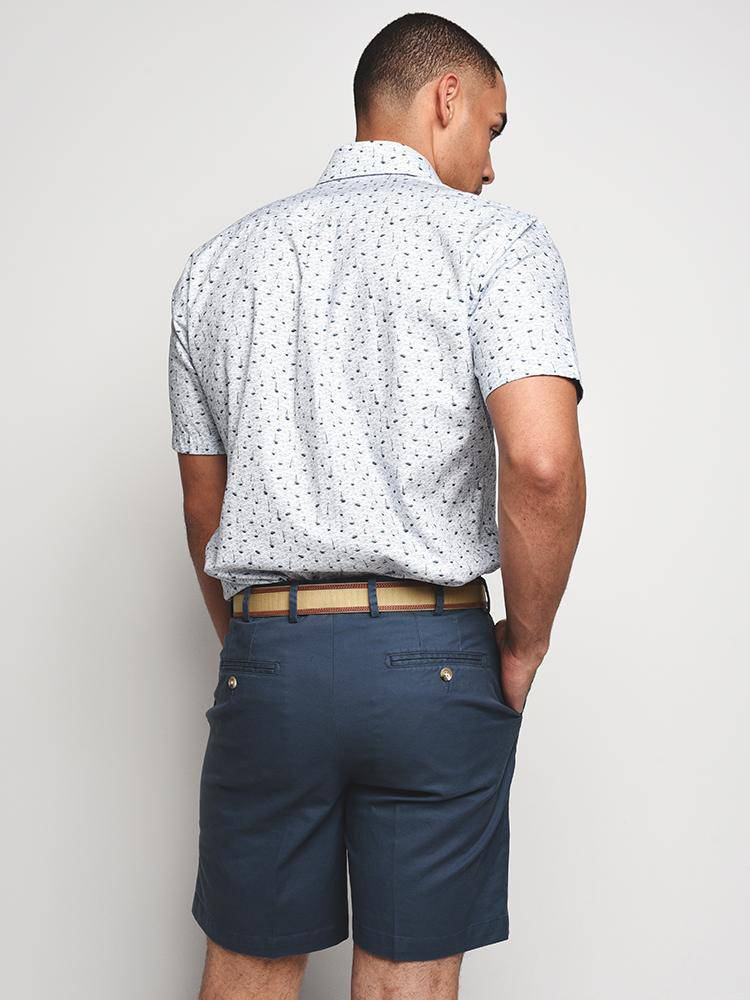 Peter Millar Men's Stormy Tide Short Sleeve Sport Shirt