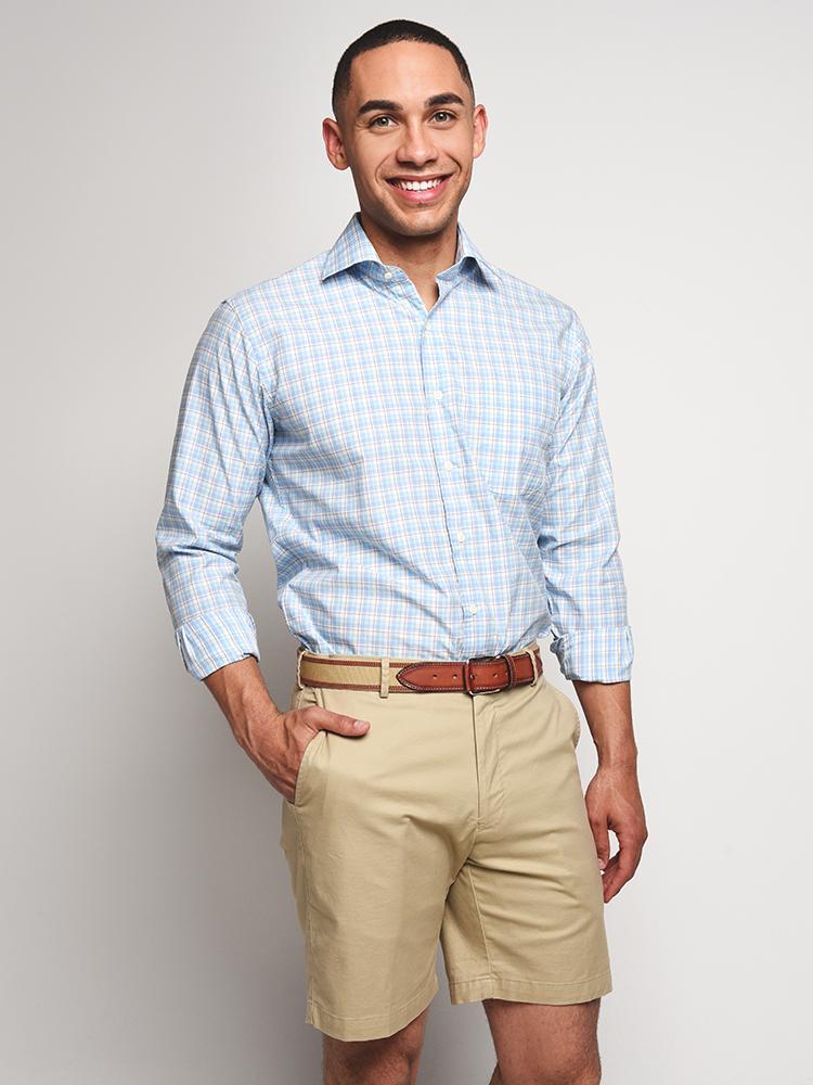  Peter Millar Crown Finish Seabird Plaid Shirt