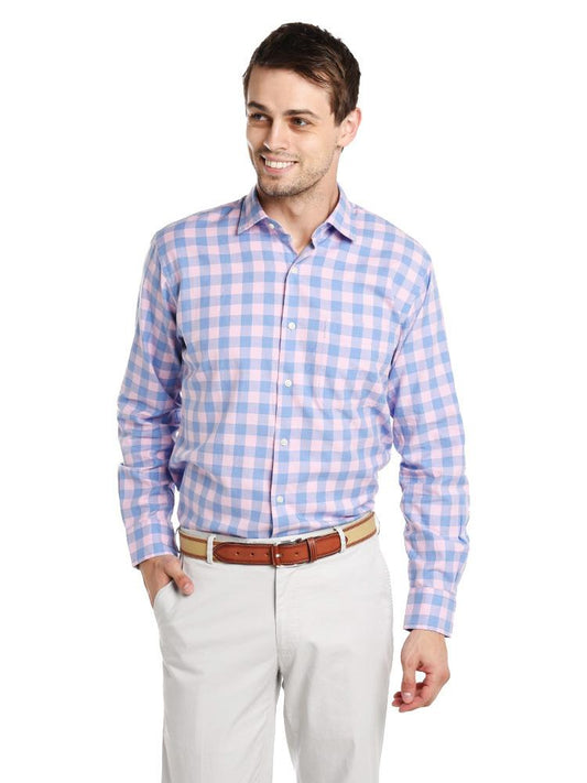  Peter Millar Men's Seaglass Gingham Sport Shirt