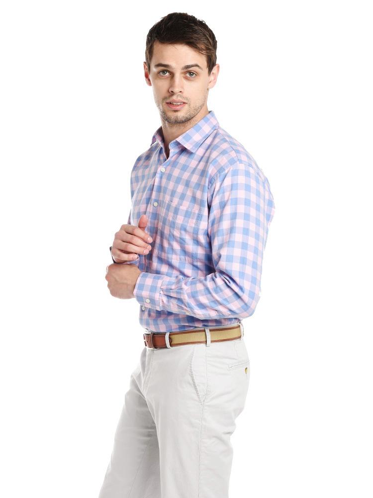  Peter Millar Men's Seaglass Gingham Sport Shirt