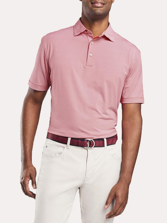  Peter Millar Men's Jubilee Stripe Stretch Jersey Polo