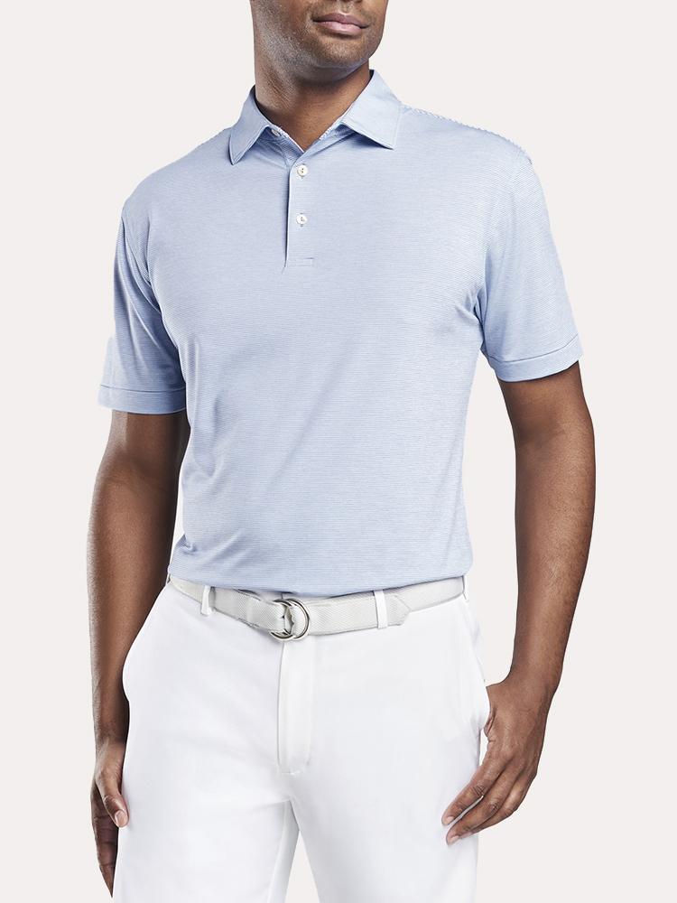  Peter Millar Men's Jubilee Stripe Stretch Jersey Polo