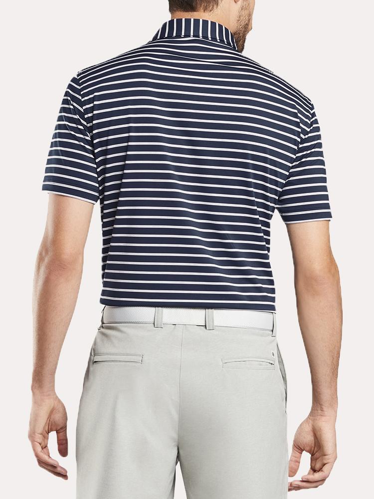  Peter Millar Men's Market Stripe Stretch Jersey Polo