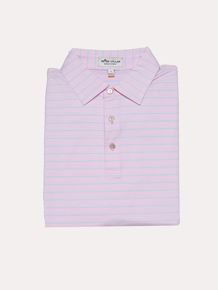  Peter Millar Luna Stripe Stretch Jersey Polo Sean Collar