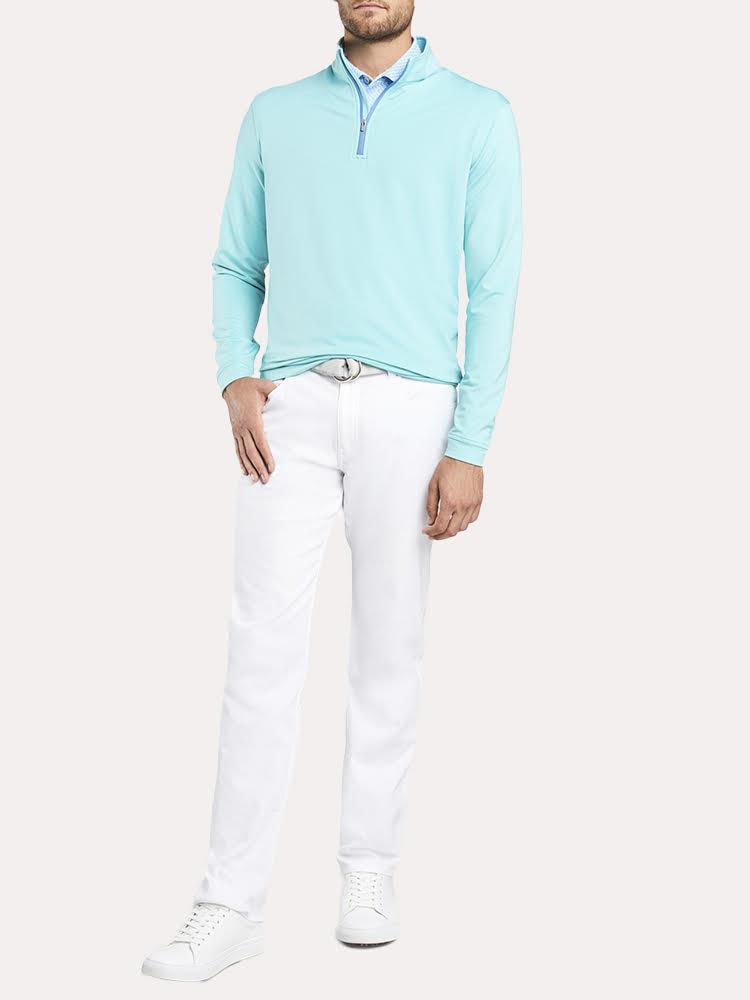  Peter Millar Men's Perth Stretch Melange Quarter-Zip