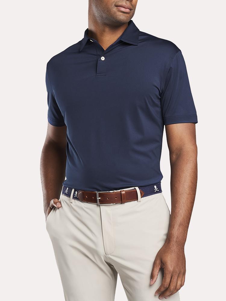  Peter Millar Men's Crown Crafted Solid Stretch Jersey Polo