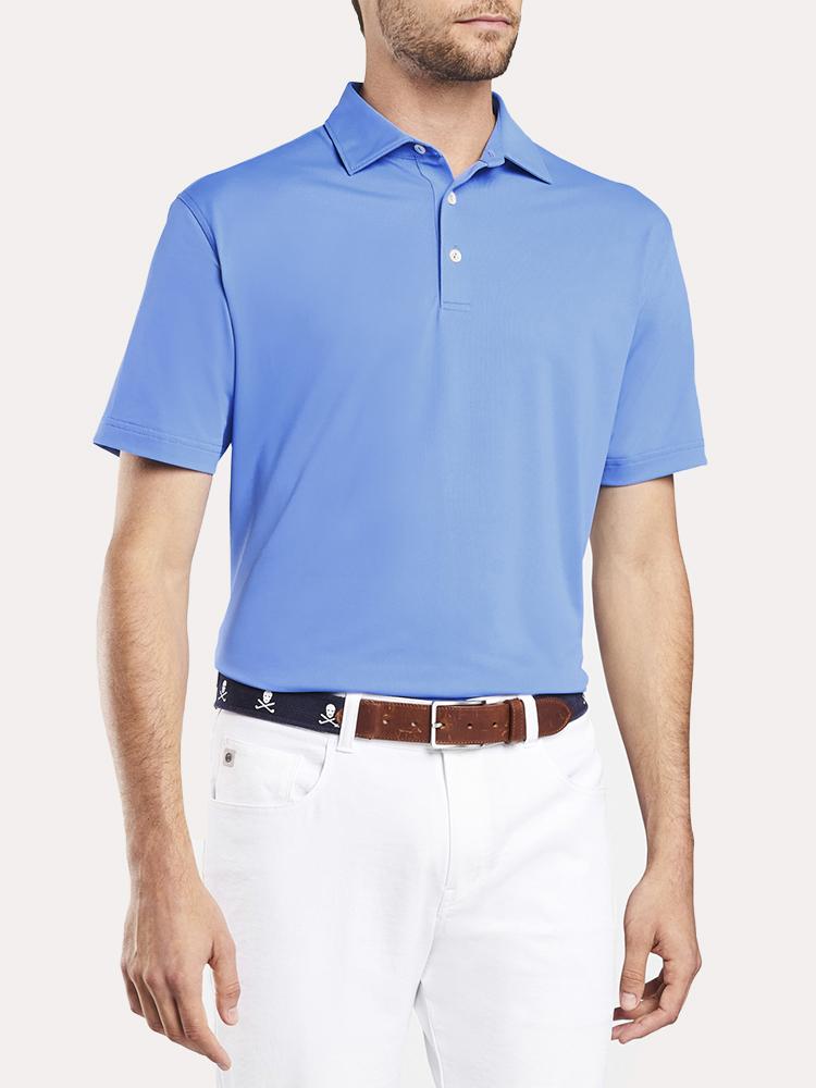  Peter Millar Solid Stretch Pique Mesh Polo