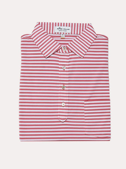  Peter Millar Men's Tygra Stripe Mesh Hadley Polo