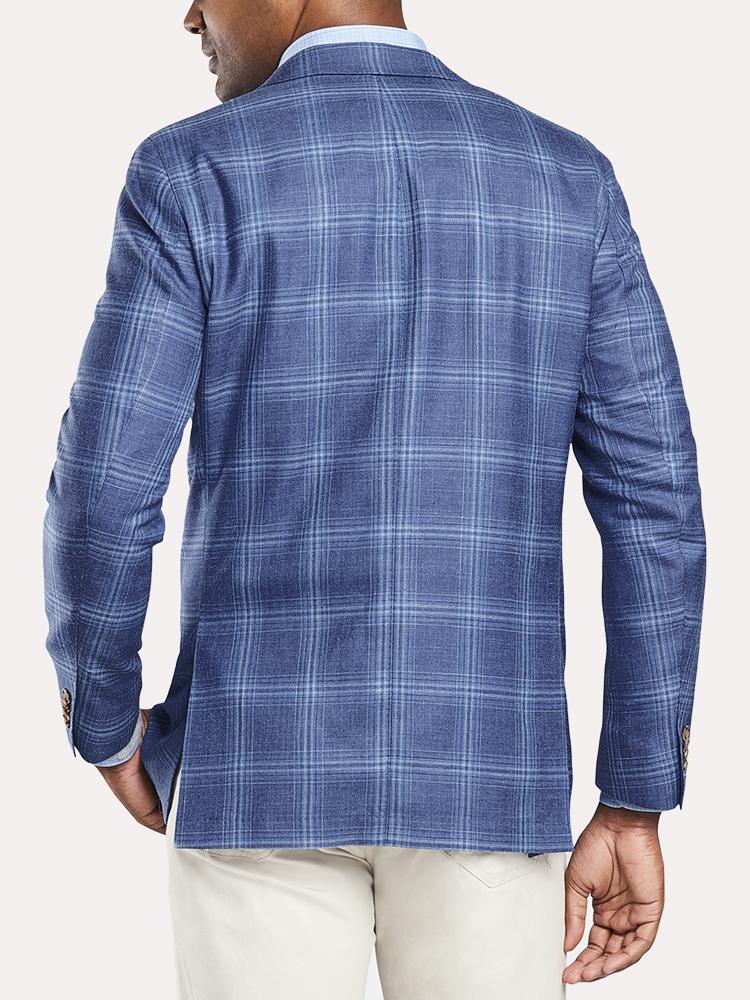  Peter Millar Men's Classic Windowpane Soft Jacket