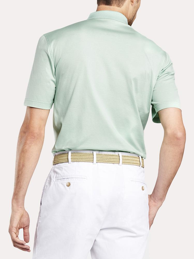  Peter Millar Men's Crown Ease Solid Cotton Lisle Polo