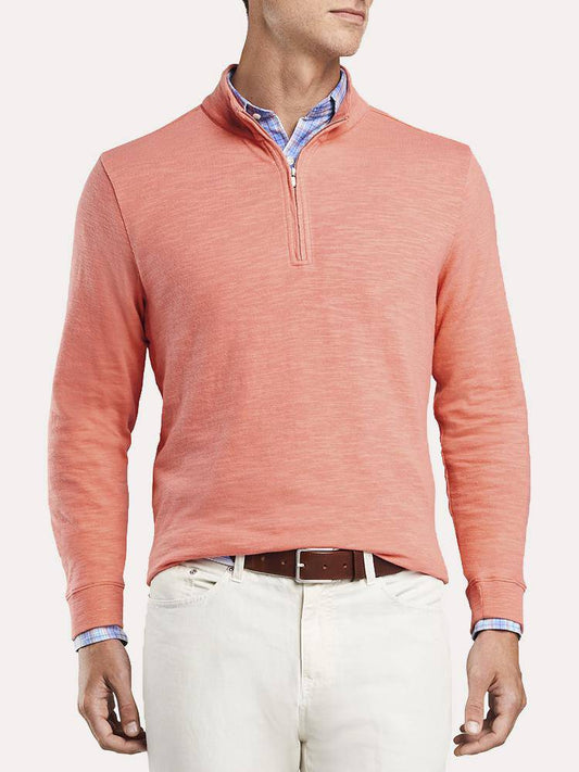  Peter Millar Men's Seaside Cotton Slub Quarter-Zip