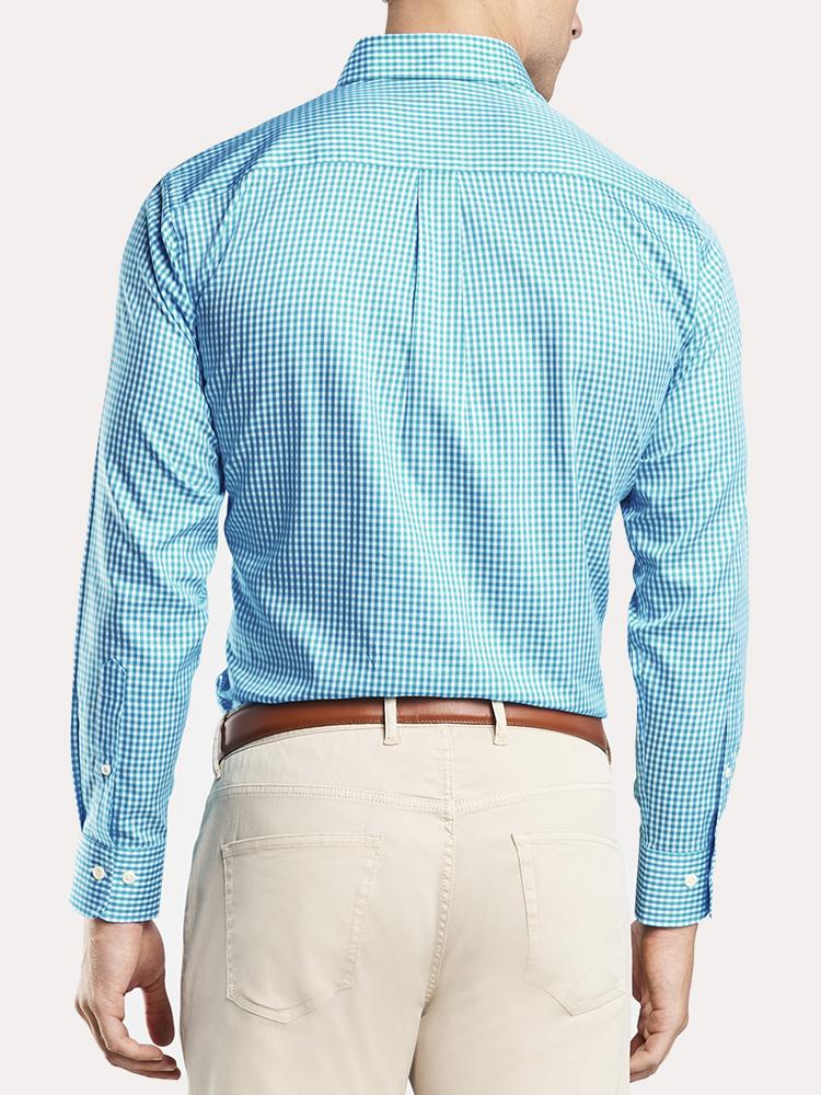  Peter Millar Crown Soft Stretch Gingham Sport Shirt