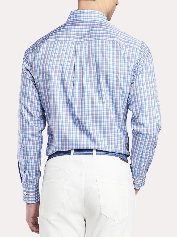  Peter Millar Crown Soft Runaway Bay Multi Check Sport Shirt