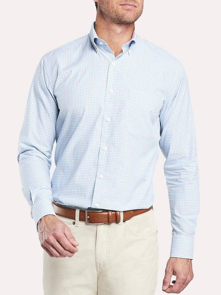  Peter Millar Sullivan Mini Check Shirt