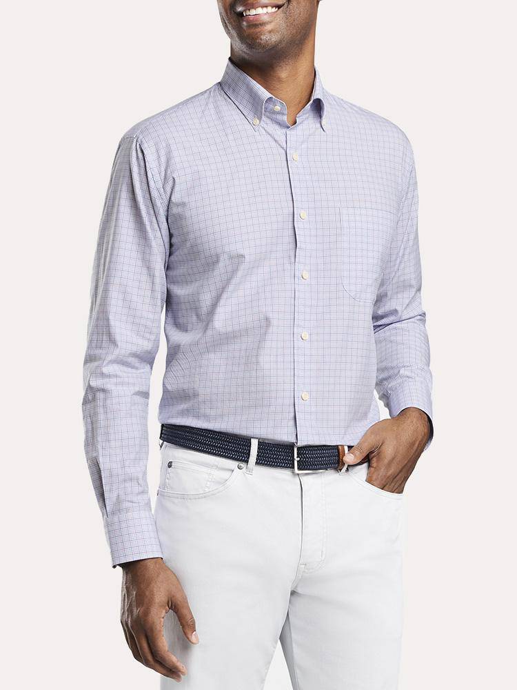  Peter Millar Sullivan Mini Check Shirt