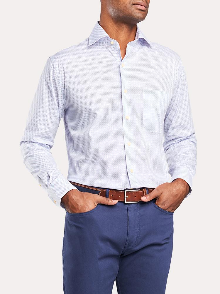  Peter Millar Dots And Bobbers Sport Shirt