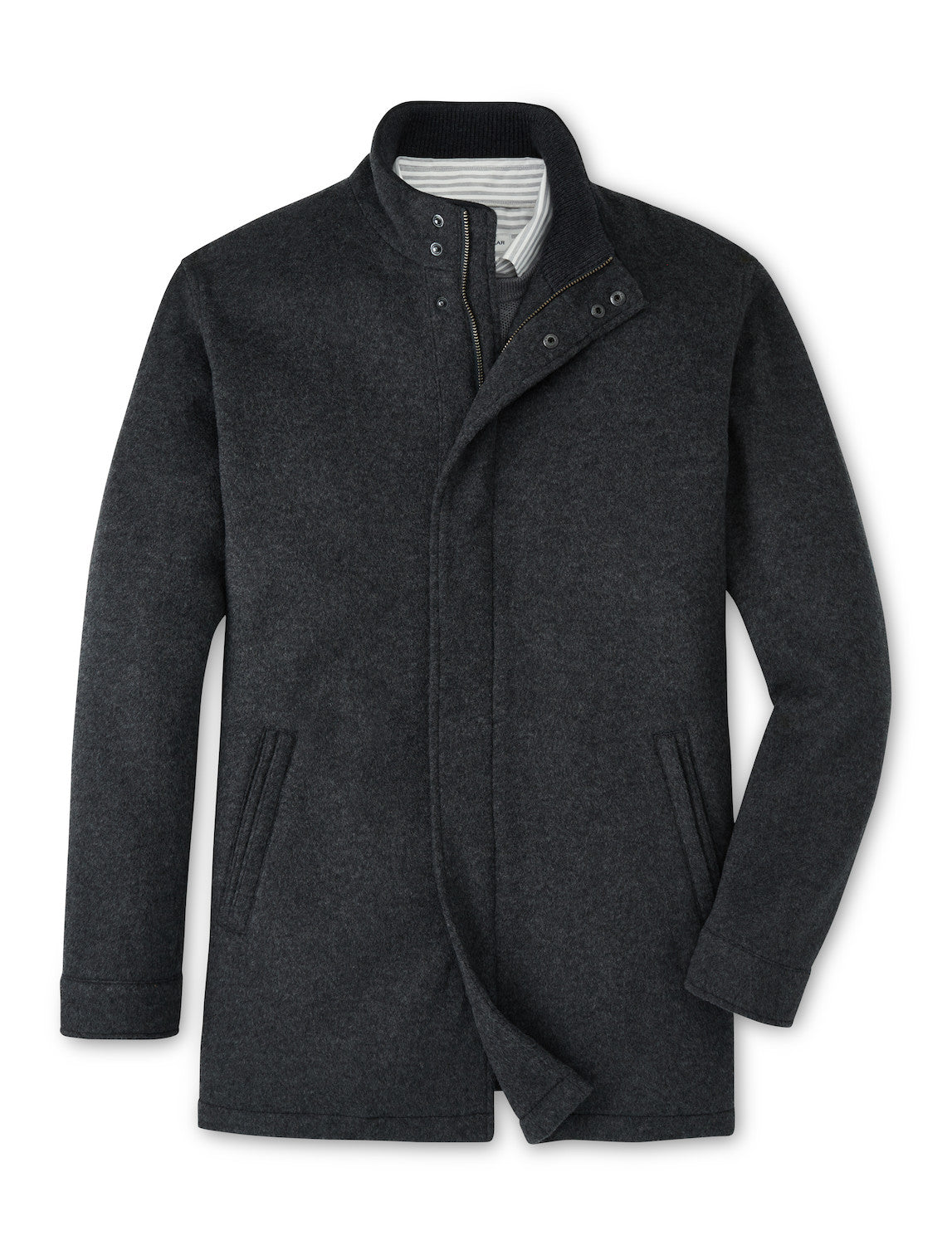  Peter Millar Crown Flex Merino City Coat: Iron