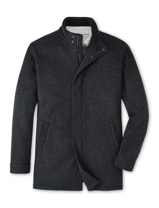  Peter Millar Crown Flex Merino City Coat: Iron