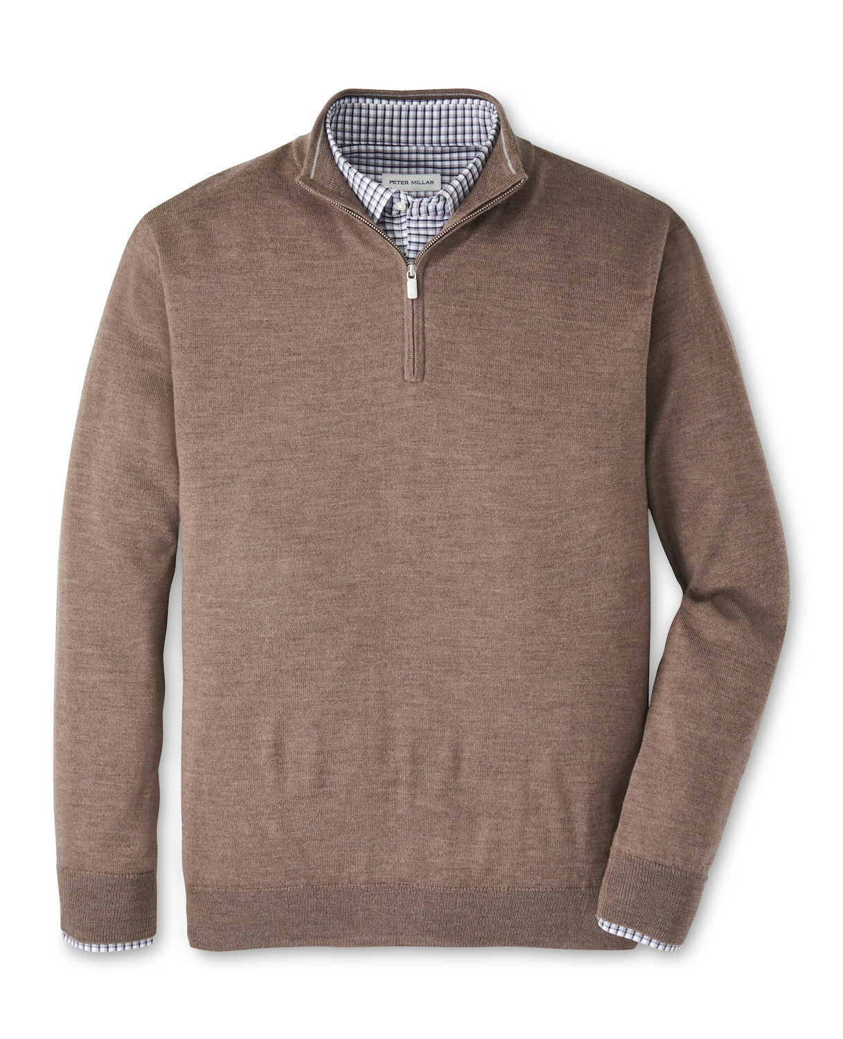  Peter Millar Autumn Crest Quarter-Zip: Poplar Brown