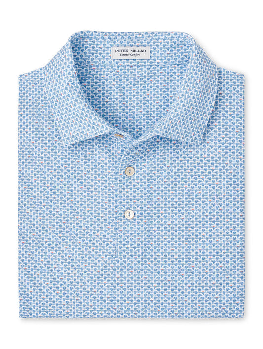  Peter Millar Grill And Chill Performance Mesh Polo: White