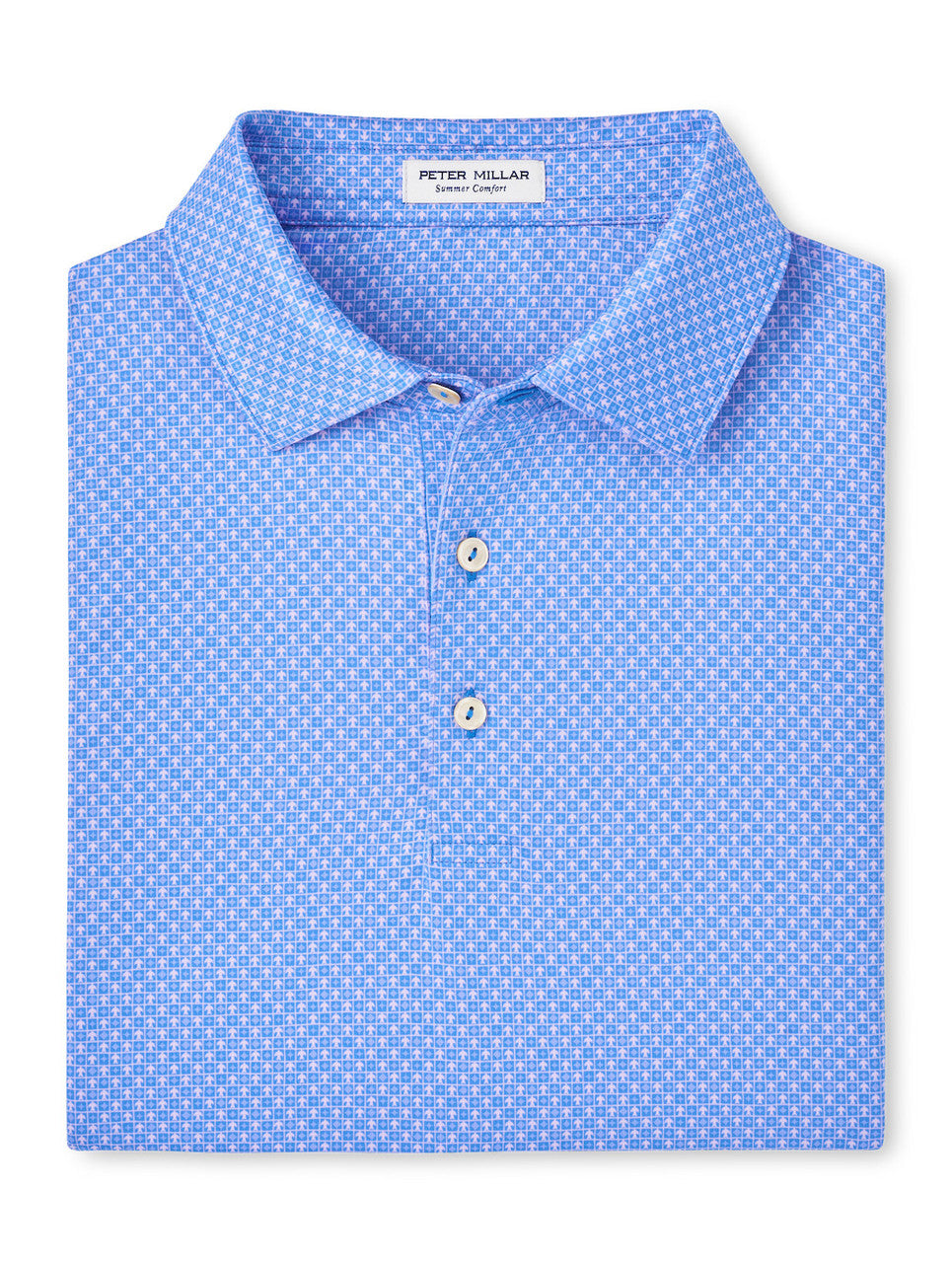  Peter Millar North Flight Performance Jersey Polo: Liberty Blue