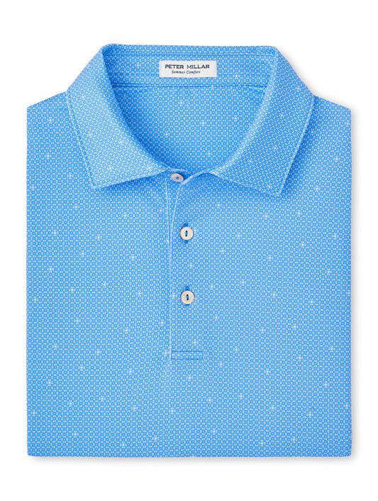  Peter Millar North Star Performance Jersey Polo: Liberty Blue