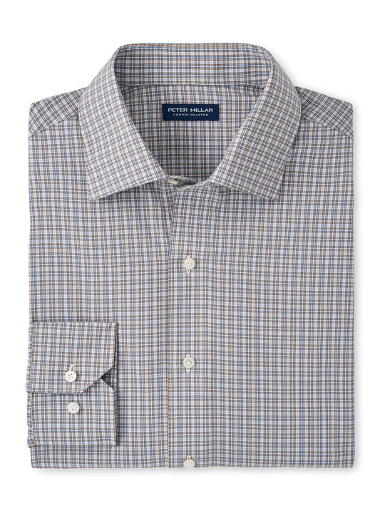  Peter Millar Crown Crafted Wicklow Performance Poplin Sport Shirt: Tawny