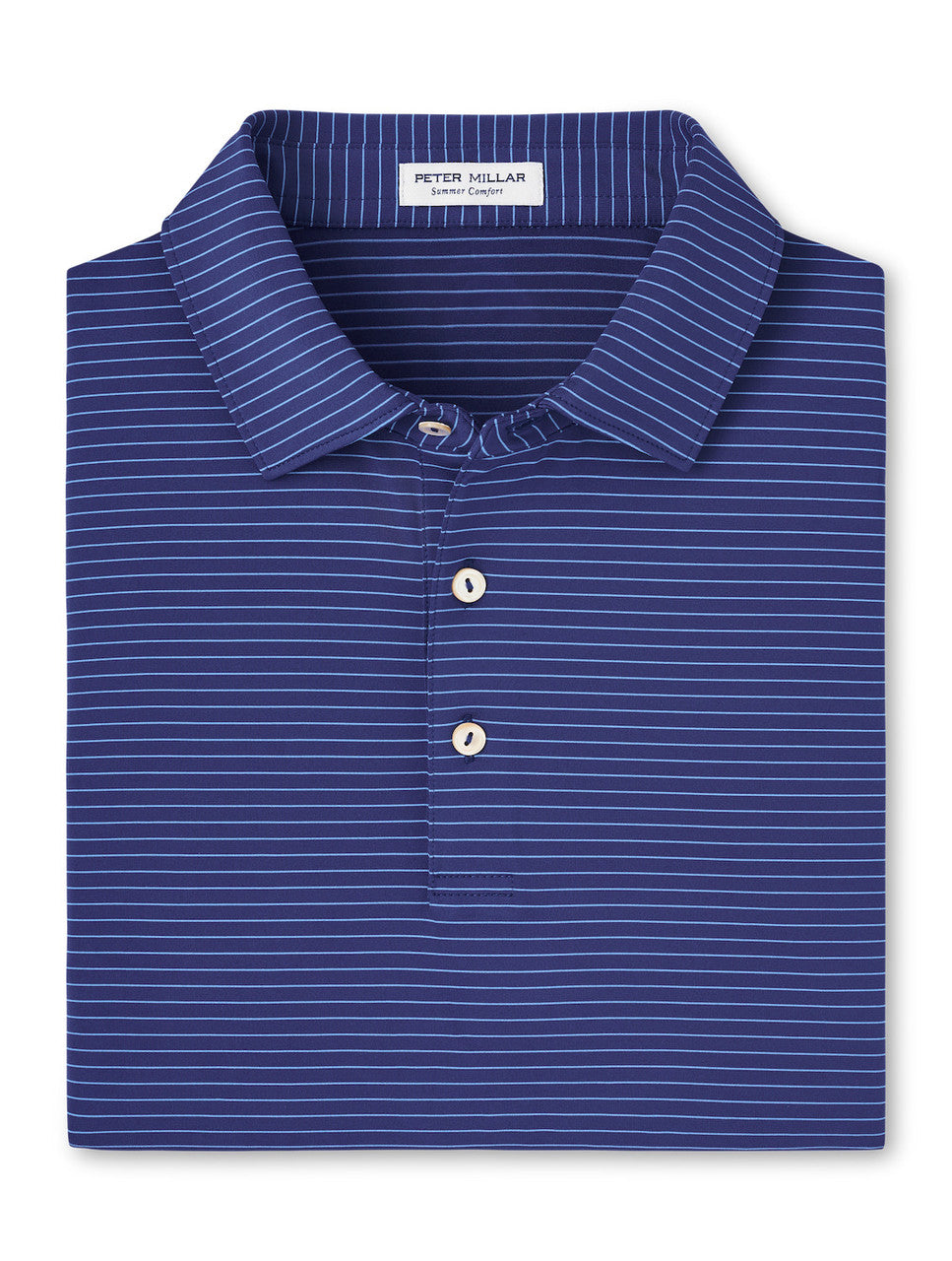  Peter Millar Hemlock Performance Jersey Polo: Sport Navy