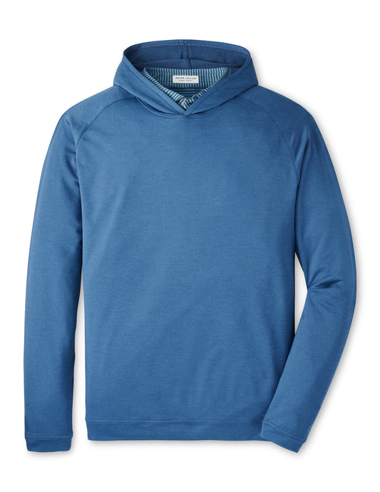  Peter Millar Pine Performance Hoodie: Blue Haze