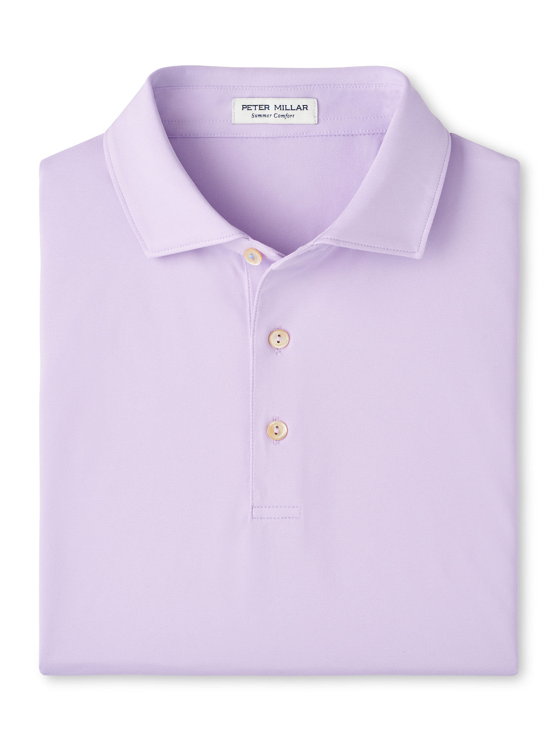  Peter Millar Solid Performance Jersey Polo: Petal Purple