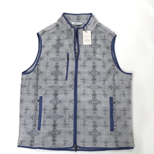  Peter Millar Micro Shearling Fleece Vest: Mountain Grey