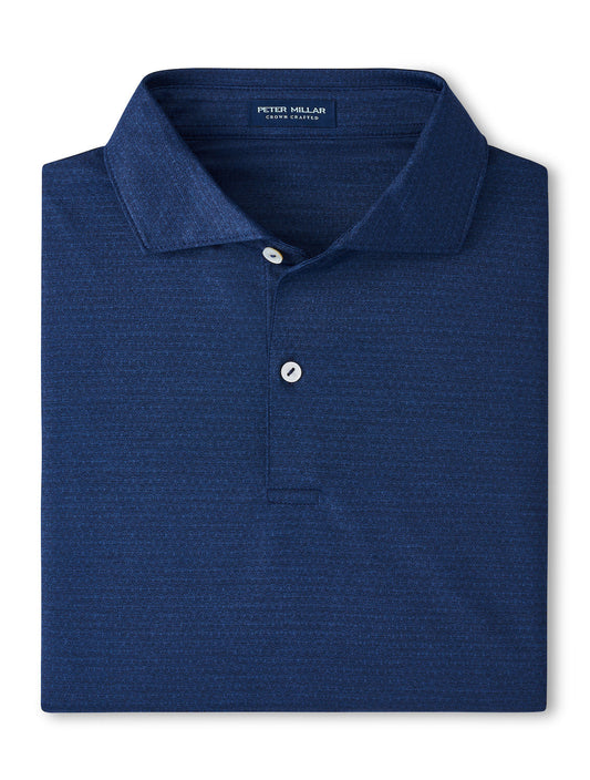  Peter Millar Crown Crafted Jukebox Performance Jersey Polo: Navy