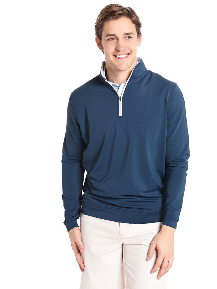 Peter Millar Men's Perth Stretch Loop Terry Quarter Zip