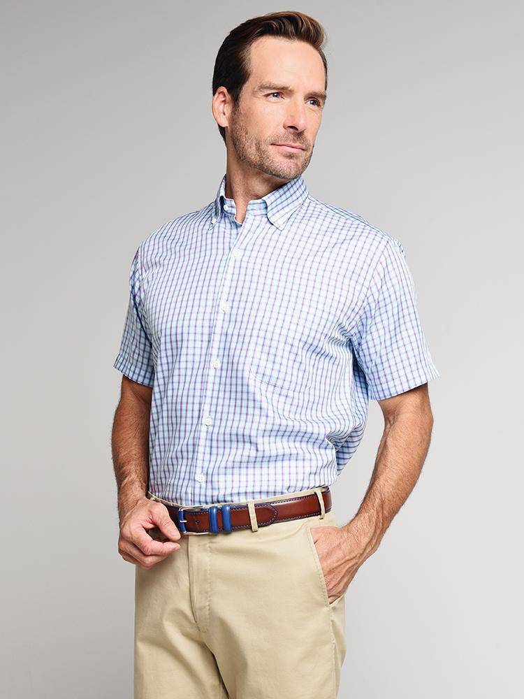  Peter Millar Crown Soft Carlsplaid Sport Shirt