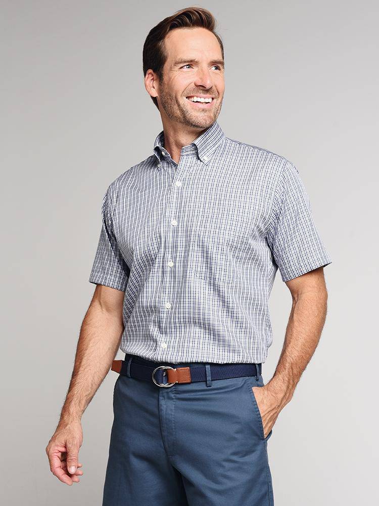  Peter Millar Crown Soft Carlsplaid Sport Shirt