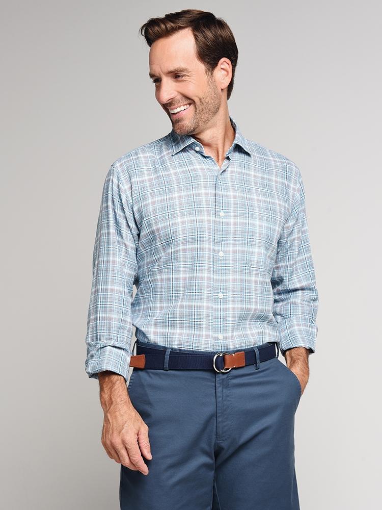  Peter Millar Icefish Plaid Shirt