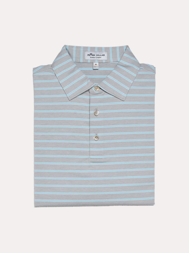  Peter Millar Men's Market Stripe Stretch Jersey Polo