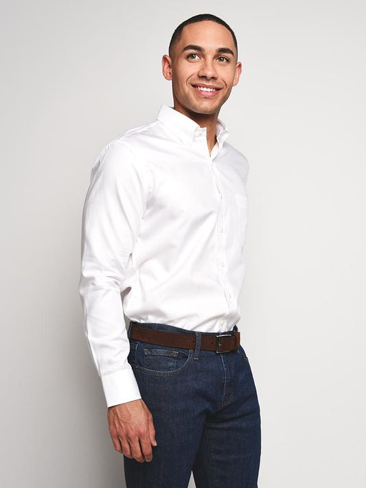  Peter Millar Men's Crown Soft Pinpoint Sport Shirt