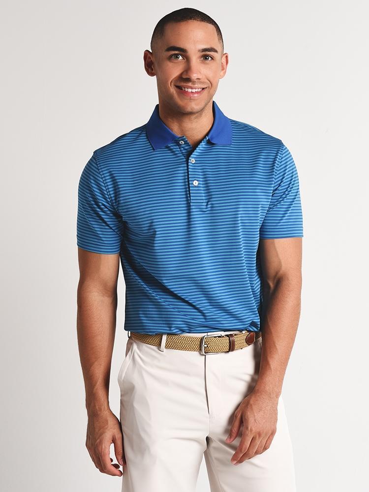  Peter Millar Competition Stripe Stretch Jersey Polo