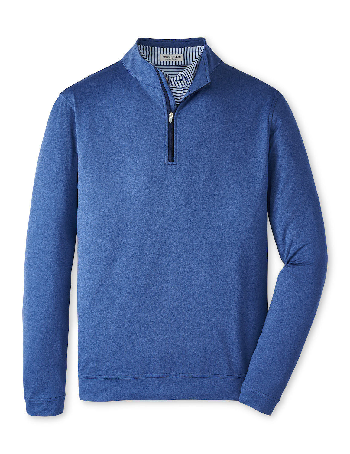  Peter Millar Perth Mélange Performance Quarter-Zip: Sport Navy