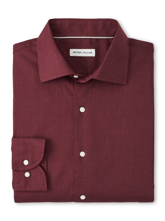  Peter Millar Highlands Soft Twill Cotton Sport Shirt: Autumn Foliage